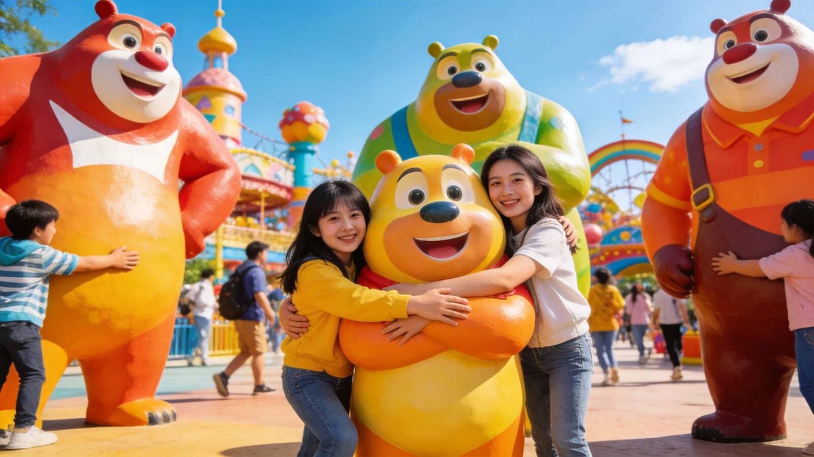 塑悦雕塑 熊出没主题雕塑 文旅项目主题乐