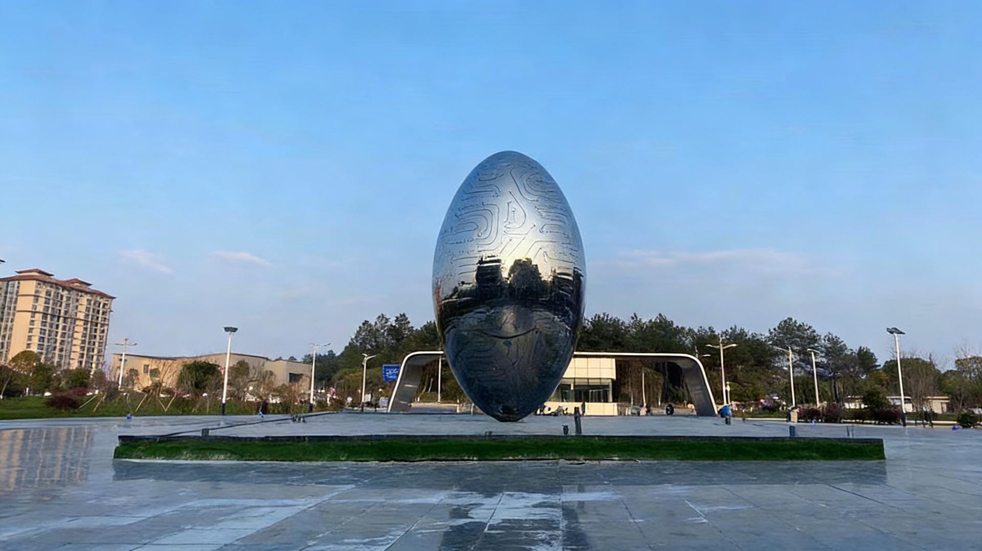 晶核不锈钢雕塑 · 城市广场科技未来主题景观